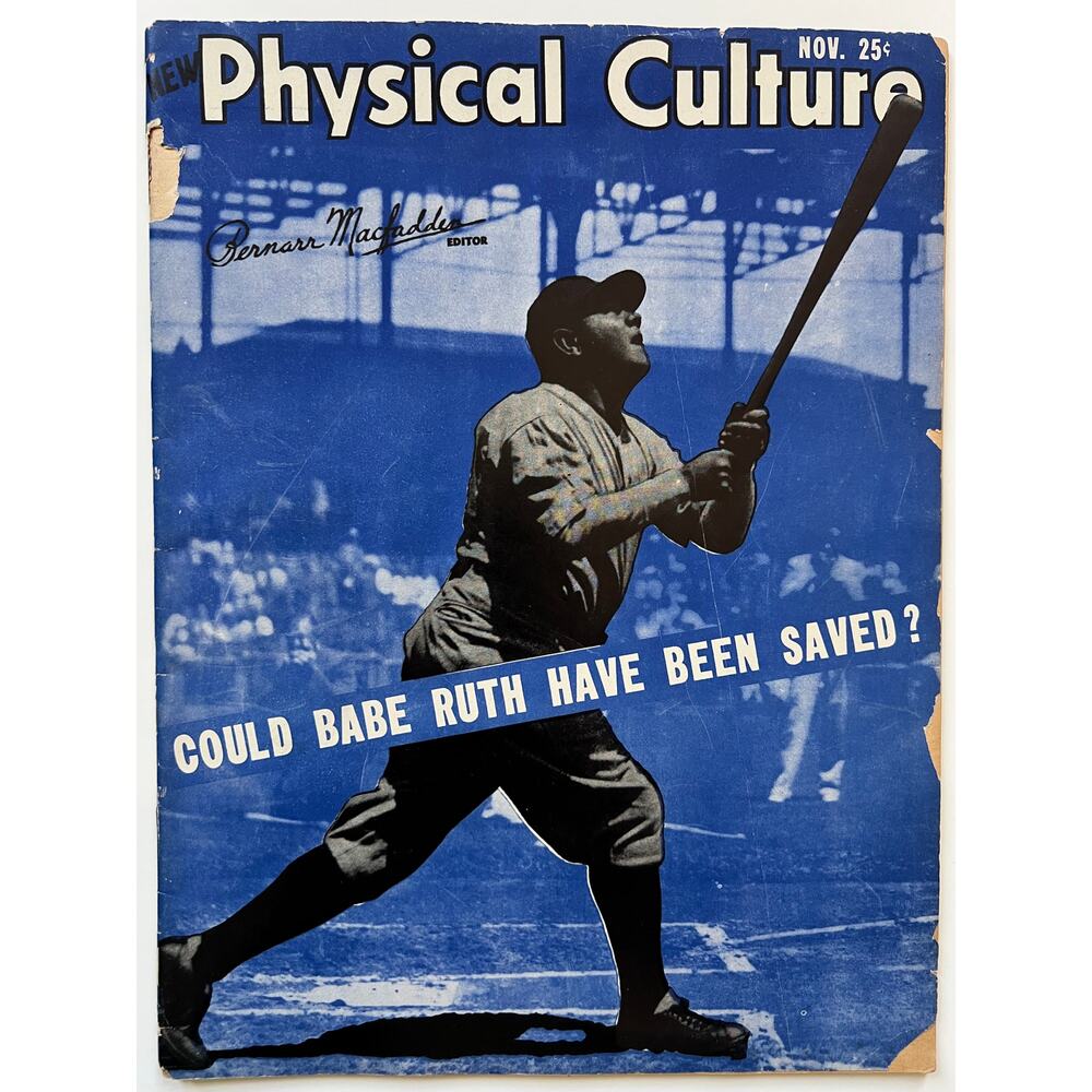 Physical Culture 1948 Babe Ruth Magazine Bambino Sultan of Swat New York Yankees